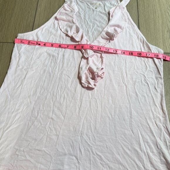 Lilly Pulitzer Light Pink Ruffle Tank Top Size L Preppy Business Casual Summer - Picture 5 of 7